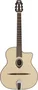 LAG Guitarra Acústica Gypsy Swing SL-200 Natural - Tapa de Abeto Macizo, Boca Pequeña, Incluye Funda - Ideal para Jazz Gitano