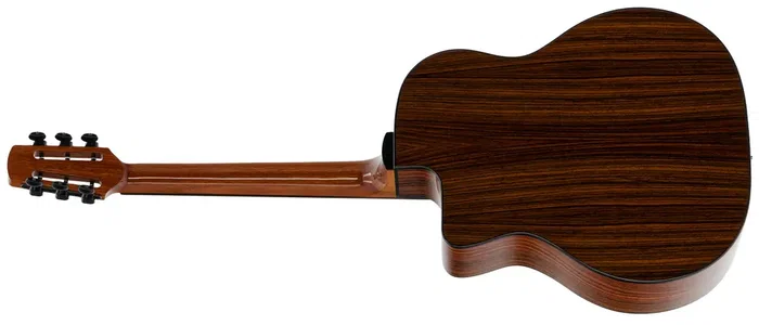 LAG Guitarra Acústica Gypsy Swing SL-200 Natural - Tapa de Abeto Macizo, Boca Pequeña, Incluye Funda - Ideal para Jazz Gitano