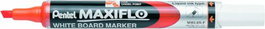 Pentel Maxiflo S Rotulador para Pizarra Blanca Naranja Punta Media, Pack de 12