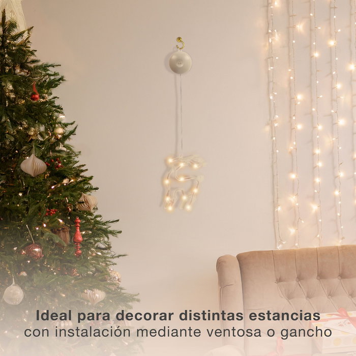 Bambasy Reno colgante de navidad LED 3xAAA Bambasy Reno colgante de navidad LED 3xAAA