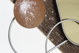 DKD Home Decor Decoracion Scandi Dorado Marron 9 x 49 x 44 cm (2 Unidades)