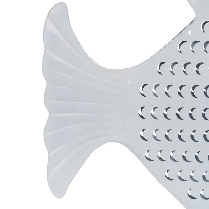 Ixia Figura de Pez Blanco en Metal, 59,50 x 11 x 43 cm Ixia Figura de Pez Blanco en Metal, 59,50 x 11 x 43 cm