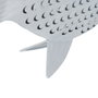 Ixia Figura de Pez Blanco en Metal, 59,50 x 11 x 43 cm