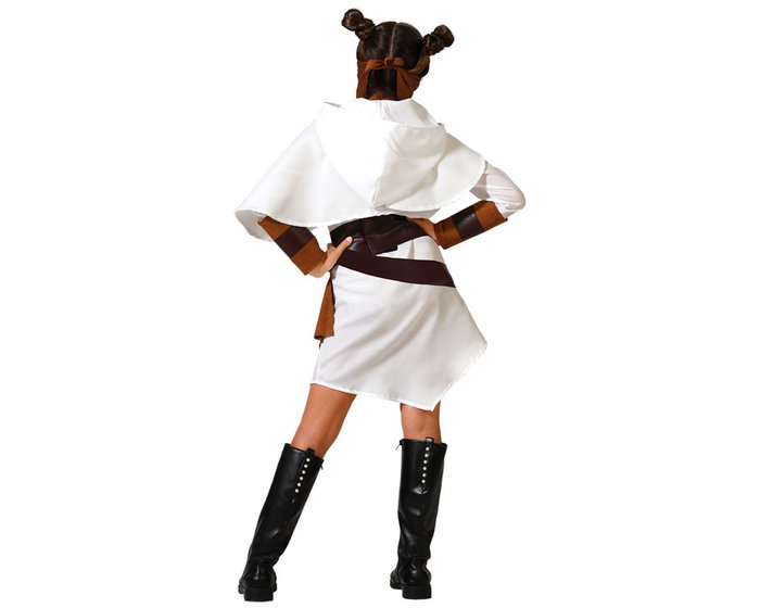 Disfraz Galaxia Blanco con Cinturón Niña 3-4 Años Capa Vestido Manguitos Pañuelo Disfraz Galaxia Blanco con Cinturón Niña 3-4 Años Capa Vestido Manguitos Pañuelo