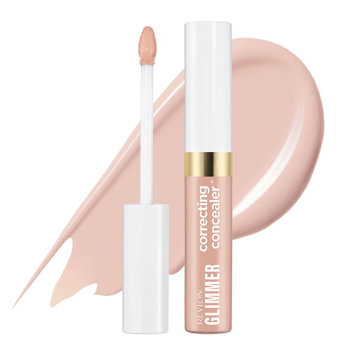 Revlon Glimmer Correcting Concealer - Corrector Multifuncional e Iluminador #Pink - 18 ml - Hasta 24h, Sin Craquelar, Fórmula Ligera