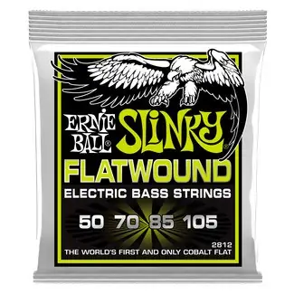 Ernieball Juego Cuerdas Bajo Eléctrico Entorchado Plano Slinky Regular 50-105