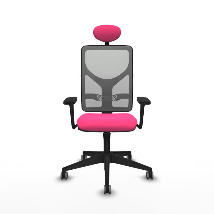 PIQUERAS Y CRESPO Silla de oficina Motilla con mecanismo Sincro, Rosa y Gris PIQUERAS Y CRESPO Silla de oficina Motilla con mecanismo Sincro, Rosa y Gris