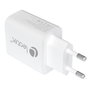 Leotec Cargador de Pared GaN 30W con USB-C PD y USB-A Blanco LECSPH30W2W