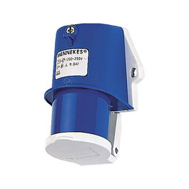 Mennekes Enchufe de pared 16A 3P 230V TA 847 IP44 con tapa de clip