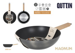 Inde Sartén Wok 28 cm Aluminio Forjado Induction Magnum Cutting (6 Unidades)