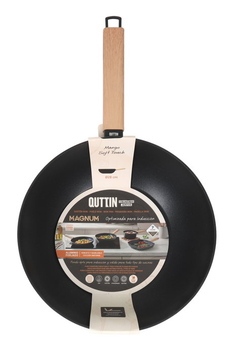 Inde Sartén Wok 28 cm Aluminio Forjado Induction Magnum Cutting (6 Unidades)
