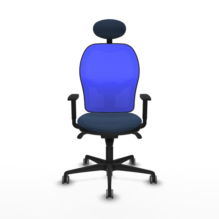 PIQUERAS Y CRESPO Silla de oficina Jorquera con mecanismo sincro, Azul