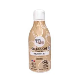 BORN TO BIO Gel de Ducha con Miel y Manteca de Karité Bio, 300 ml
