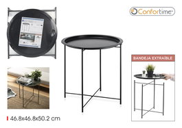 Confortime Mesa Auxiliar Metal 46.8 cm L 50.5 cm A 46.8 cm H 2.7 cm (4 Unidades)