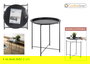 Confortime Mesa Auxiliar Metal 46.8 cm L 50.5 cm A 46.8 cm H 2.7 cm (4 Unidades)