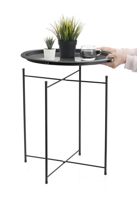 Confortime Mesa Auxiliar Metal 46.8 cm L 50.5 cm A 46.8 cm H 2.7 cm (4 Unidades)