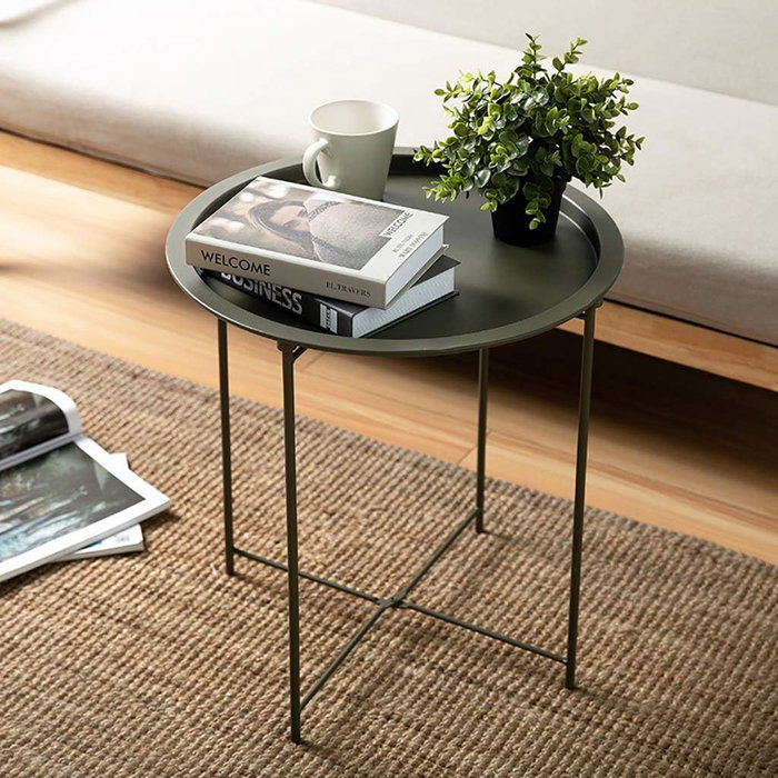 Confortime Mesa Auxiliar Metal 46.8 cm L 50.5 cm A 46.8 cm H 2.7 cm (4 Unidades)