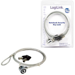 LogiLink Seguridad para Notebook con Cable de 1,5 m