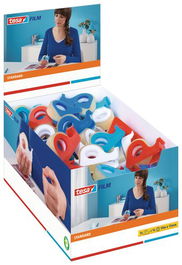 Cinta Adhesiva Tesa Standard Rollo 10X15 Con Mini Portarrollos (Set de 100)