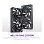 NZXT F280X RGB Single-Frame Negro