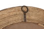DKD Home Decor Espejo de Madera con Rueda Antigua