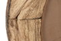DKD Home Decor Espejo de Madera con Rueda Antigua