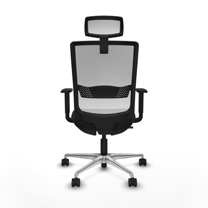 PIQUERAS Y CRESPO Silla de oficina Haches con mecanismo Sincro/Traslack, Negro/Blanco PIQUERAS Y CRESPO Silla de oficina Haches con mecanismo Sincro/Traslack, Negro/Blanco