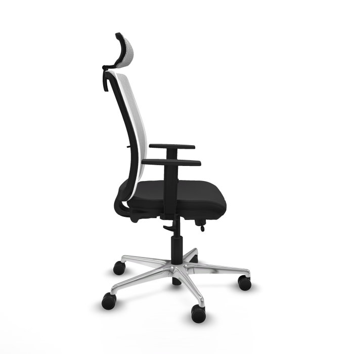 PIQUERAS Y CRESPO Silla de oficina Haches con mecanismo Sincro/Traslack, Negro/Blanco PIQUERAS Y CRESPO Silla de oficina Haches con mecanismo Sincro/Traslack, Negro/Blanco