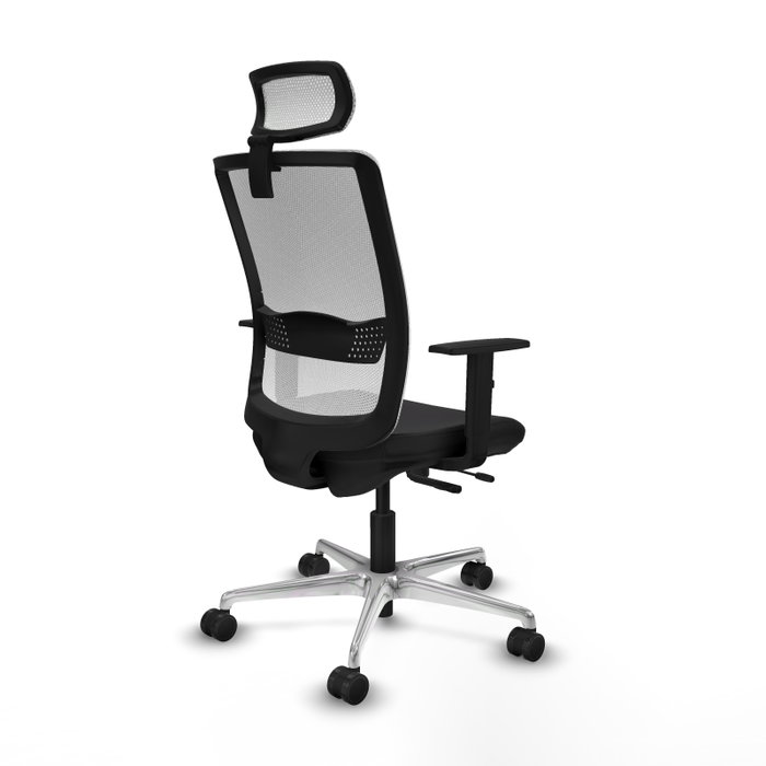 PIQUERAS Y CRESPO Silla de oficina Haches con mecanismo Sincro/Traslack, Negro/Blanco PIQUERAS Y CRESPO Silla de oficina Haches con mecanismo Sincro/Traslack, Negro/Blanco