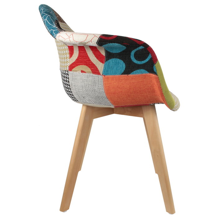 Home Deco Factory Silla Butaca Tela Patchwork