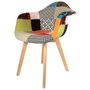 Home Deco Factory Silla Butaca Tela Patchwork