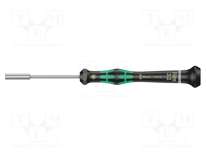 WERA Destornillador de precisión Kraftform Micro HEX 3,2mm WERA Destornillador de precisión Kraftform Micro HEX 3,2mm