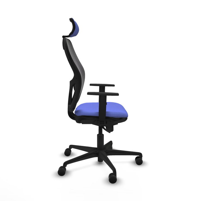 PIQUERAS Y CRESPO Silla de oficina Jorquera con mecanismo Sincro, Azul claro y Negro PIQUERAS Y CRESPO Silla de oficina Jorquera con mecanismo Sincro, Azul claro y Negro