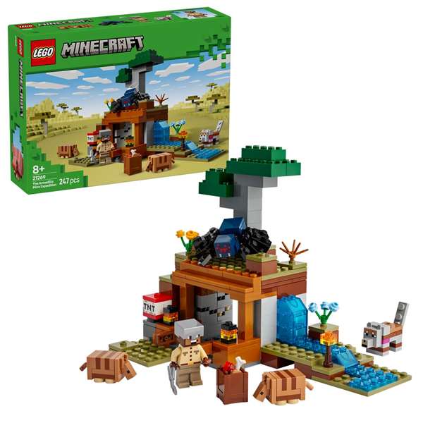 LEGO Minecraft Juego de Construcción 21166 Expedición a la Mina del Armadillo