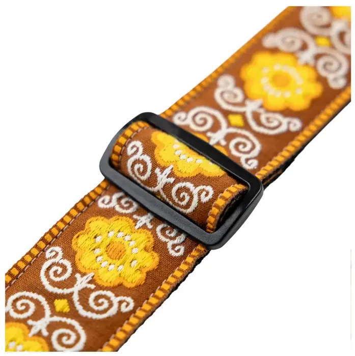 Levy's Correa Hootenanny Series 2" - Correa Guitarra Patrón Flor Amarillo Levy's Correa Hootenanny Series 2" - Correa Guitarra Patrón Flor Amarillo