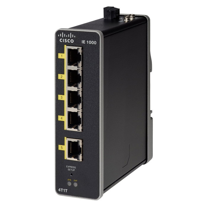 Cisco IE-1000-4T1T-LM Switch de Red Gestionado Fast Ethernet Negro
