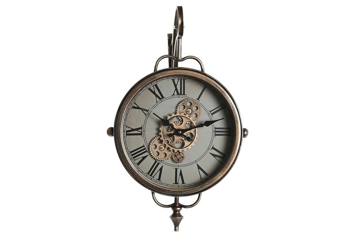 DKD Home Decor Reloj Pared Loft Dorado Hierro Cristal 36 x 55 x 31 cm DKD Home Decor Reloj Pared Loft Dorado Hierro Cristal 36 x 55 x 31 cm