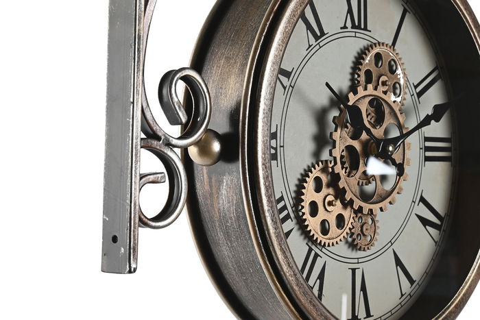 DKD Home Decor Reloj Pared Loft Dorado Hierro Cristal 36 x 55 x 31 cm DKD Home Decor Reloj Pared Loft Dorado Hierro Cristal 36 x 55 x 31 cm