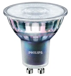 Philips Master LED ExpertColor GU10 5.5-50W 927 25D - Lámpara LED Blanco Cálido 2700K, 5.5W (Equivalente 50W), GU10, 355 lm, Ángulo Haz 25°