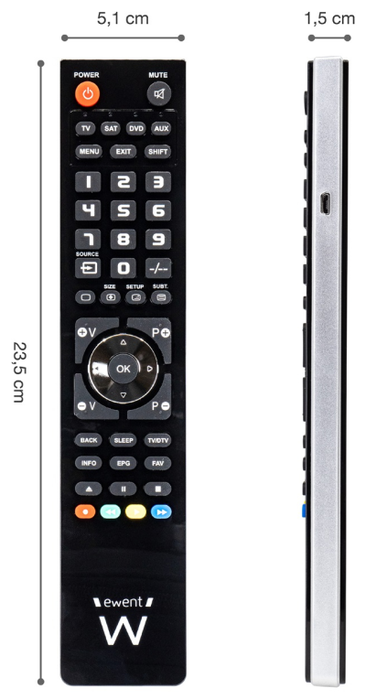 Ewent EW1570 Mando TV 4 en 1 Programable para Cable Ewent EW1570 Mando TV 4 en 1 Programable para Cable