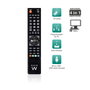 Ewent EW1570 Mando a Distancia Universal 4 en 1 Negro