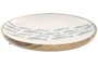 DKD Home Decor Centro de Mesa Mango Lacado Azul Peces 25x25x2,5 cm (2 piezas) inevitable