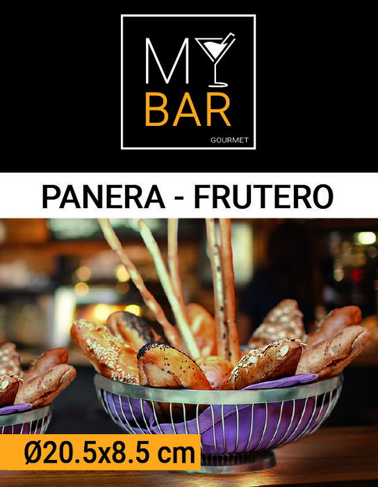 My Bar Panera-Frutero Cromada 20.5 x 8.5 cm (12 Unidades)