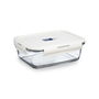 Recipiente Rectangular Hermético Vidrio Baltic Luminarc 19x13x7,3 cm-122 cL (6 Unidades)