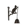 DKD Home Decor Campana de Hierro Colado Gato Marrón 15,7x7,5x42 cm