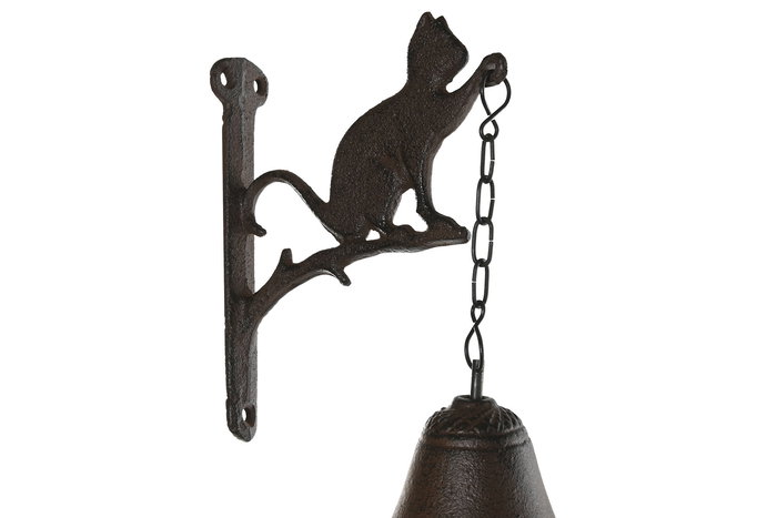 DKD Home Decor Campana Marron Negro Hierro Colado 15.7 x 7.5 x 42 cm DKD Home Decor Campana Marron Negro Hierro Colado 15.7 x 7.5 x 42 cm