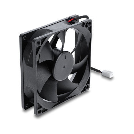 DeLOCK Ventilador axial 48 V DC, 92 x 92 x 25 mm, 2 pines, negro