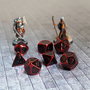 FanRoll Pack de Dados Red with Black Enamel (7)
