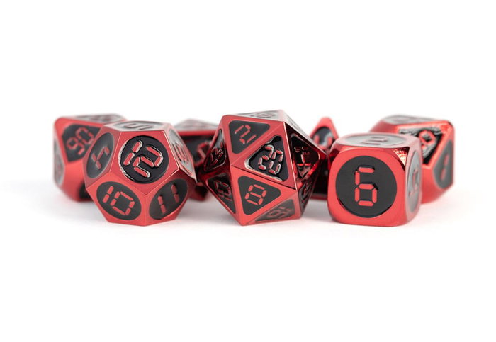 FanRoll Pack de Dados Red with Black Enamel (7) FanRoll Pack de Dados Red with Black Enamel (7)