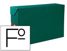 Liderpapel Caja Transferencia Folio Lomo 118 mm Verde 390x118x260 mm